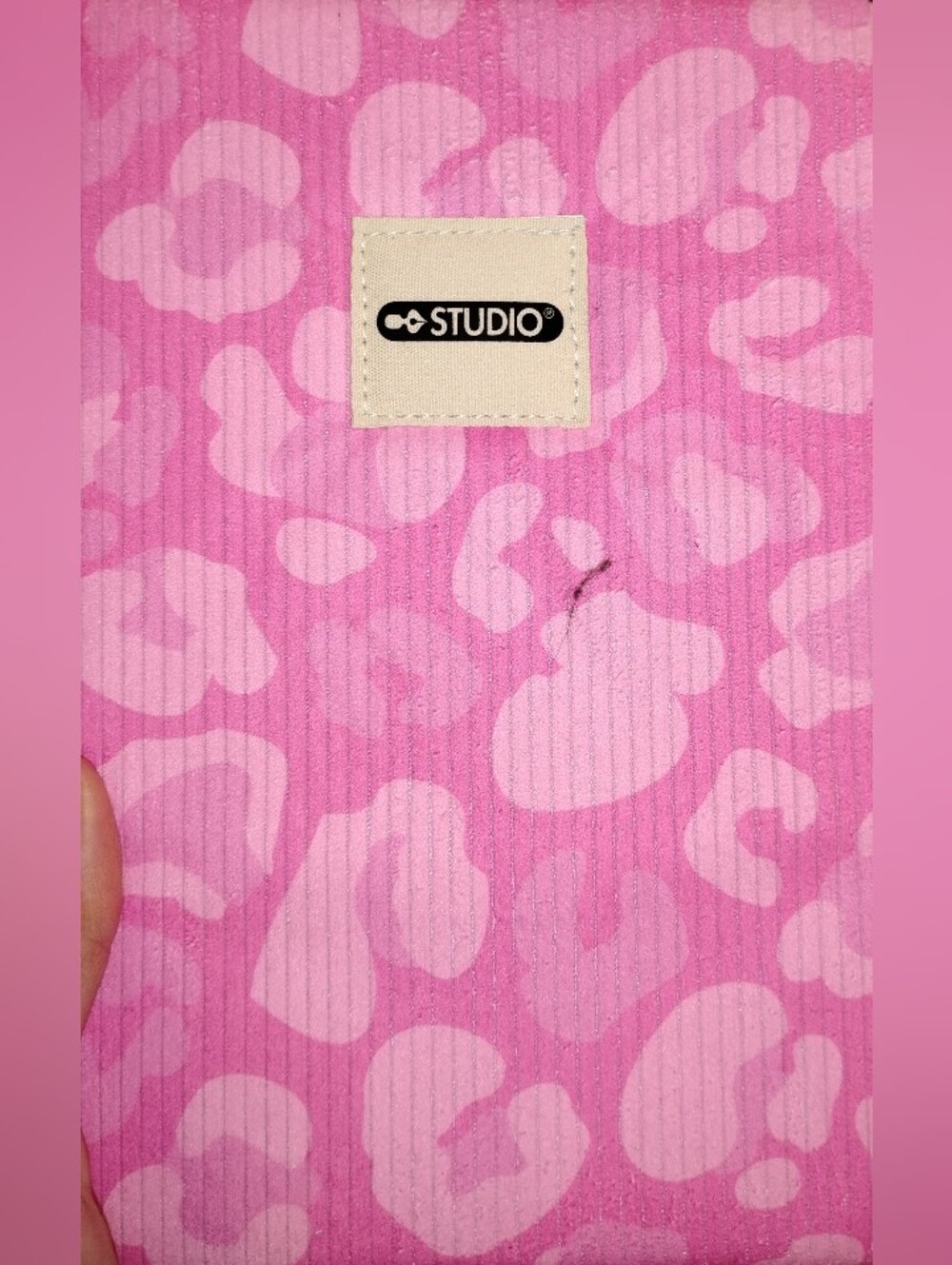 Studio Pink Leopard Print Lined Notebook